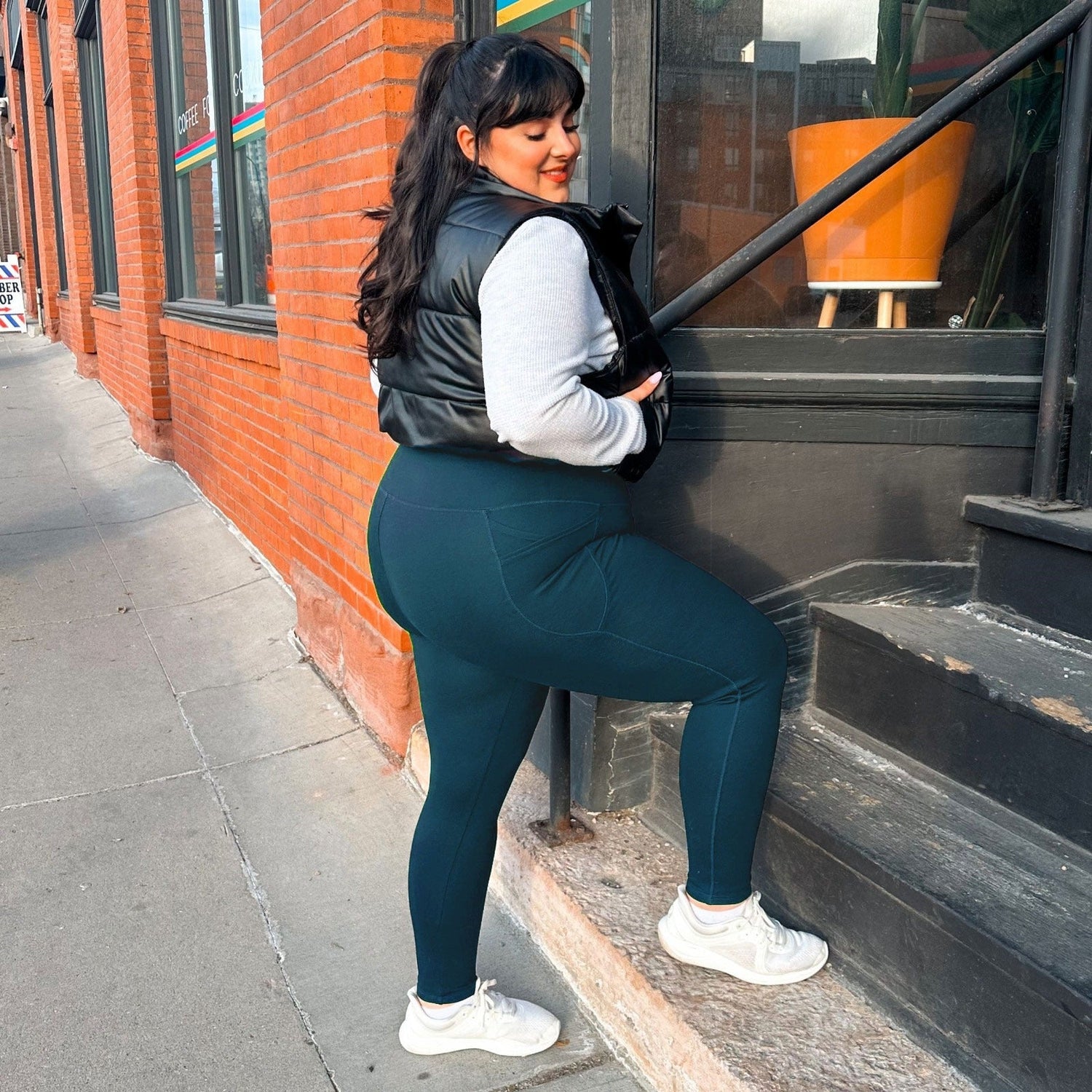 Squat Proof Leggings - Bone China