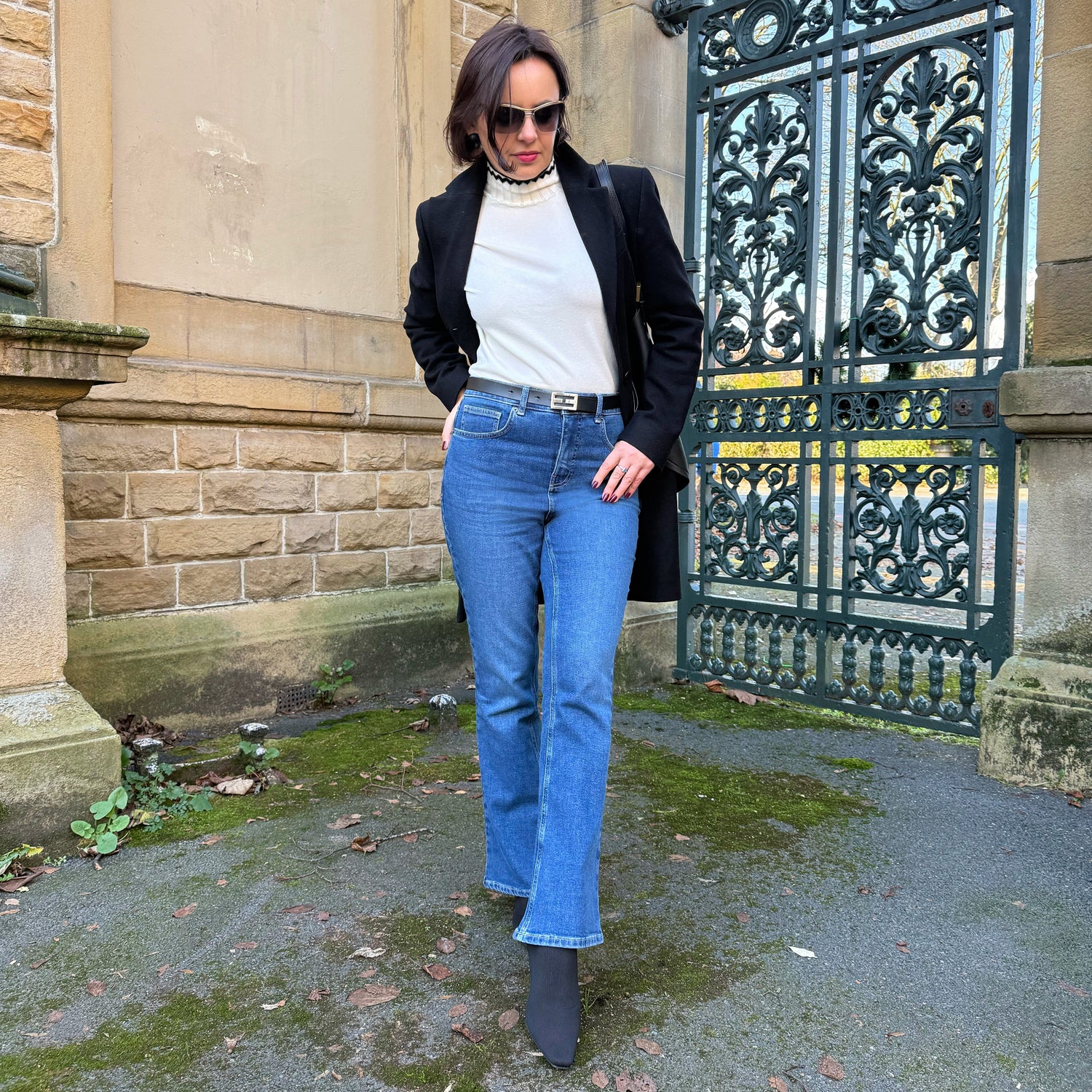 Organic Bootcut Jeans - Atlantic