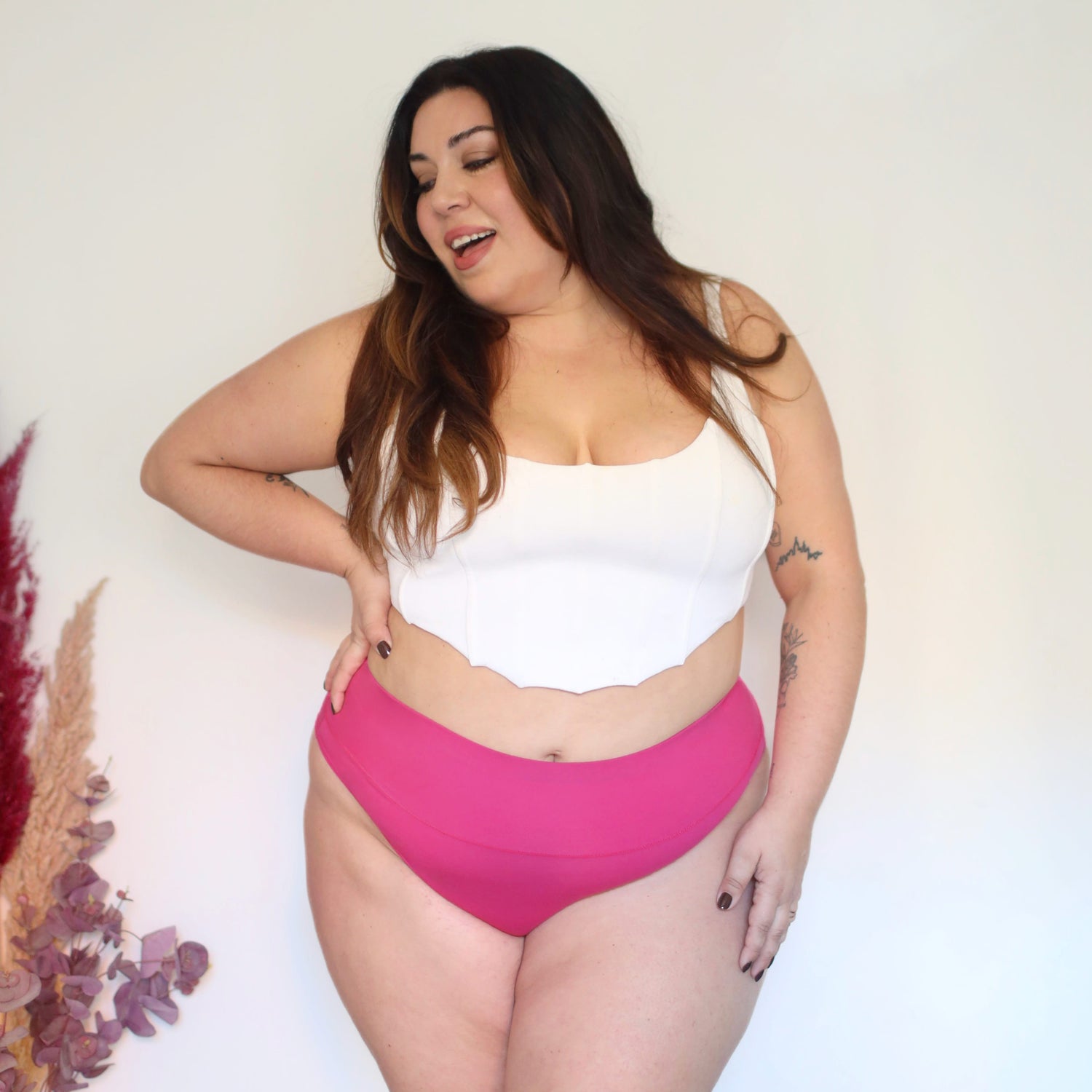 Organic Cotton Super High Leg Panties - Barbara