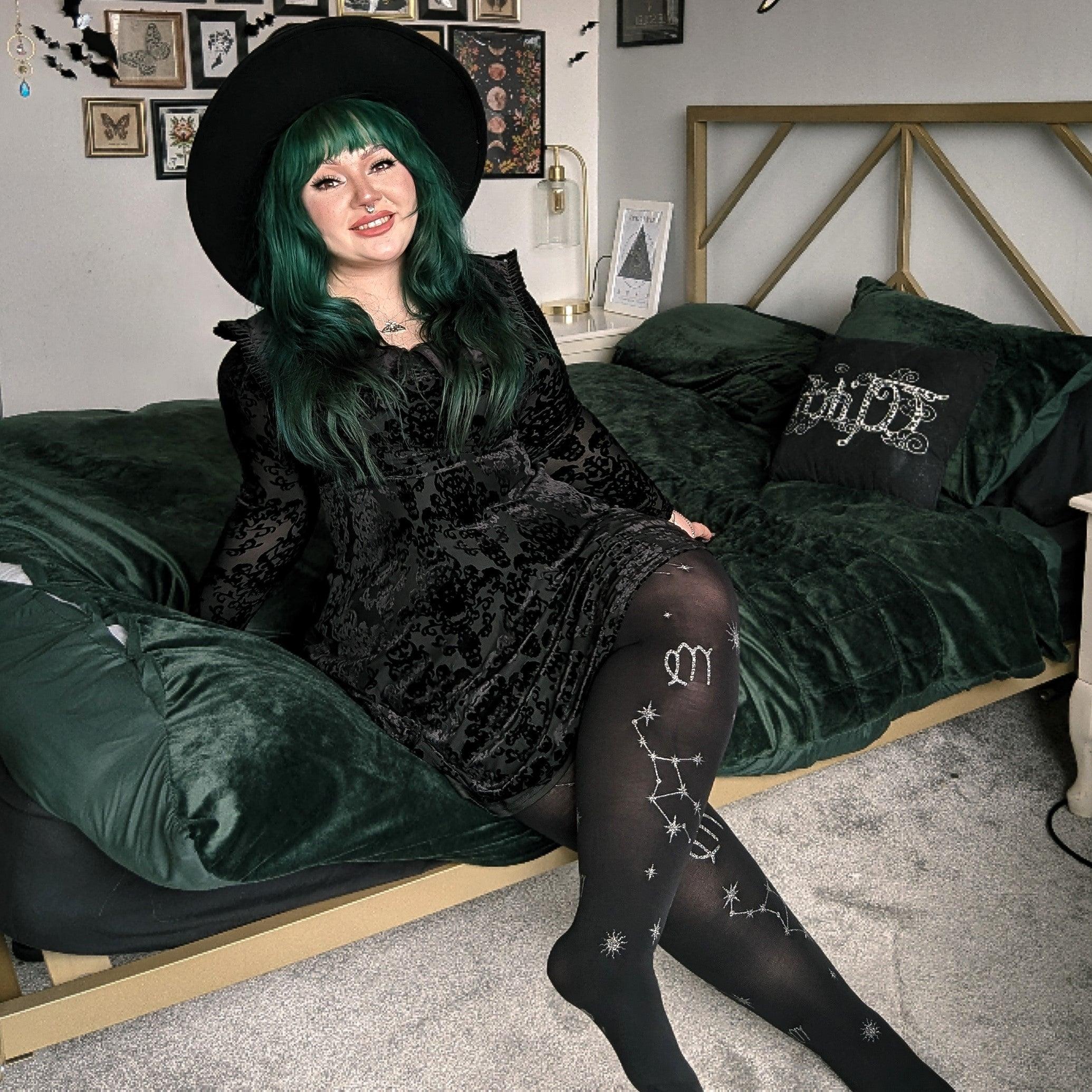 Opaque Virgo Zodiac Tights - Snag Snag US Opaque Virgo Zodiac Tights - Snag Snag US
