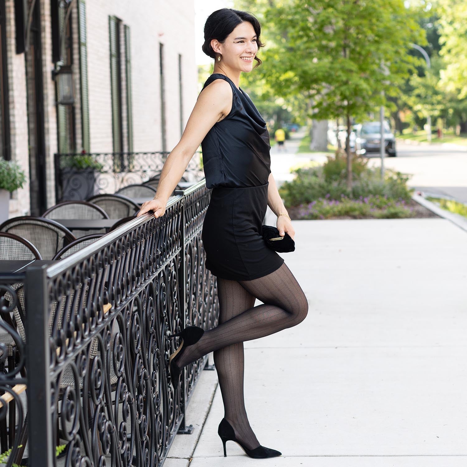 Plus Size Fishnet Tights | It's a Fine Line Fishies - Black Plus Size Fishnet Tights | It's a Fine Line Fishies - Black