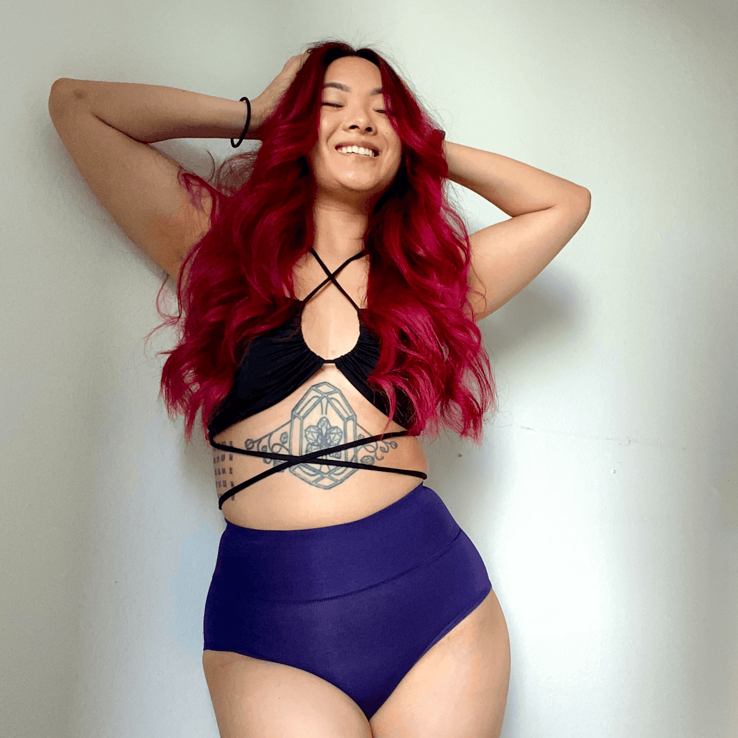 Organic Cotton Full Brief Panties - Suffragette Purple