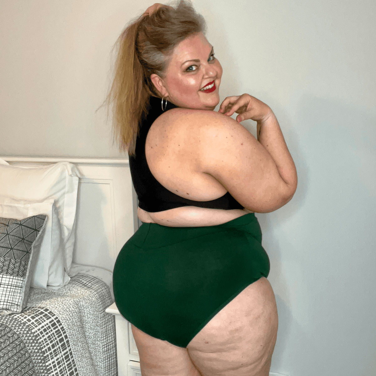 Super High Waisted Panties In Green - Snag – Snag US
