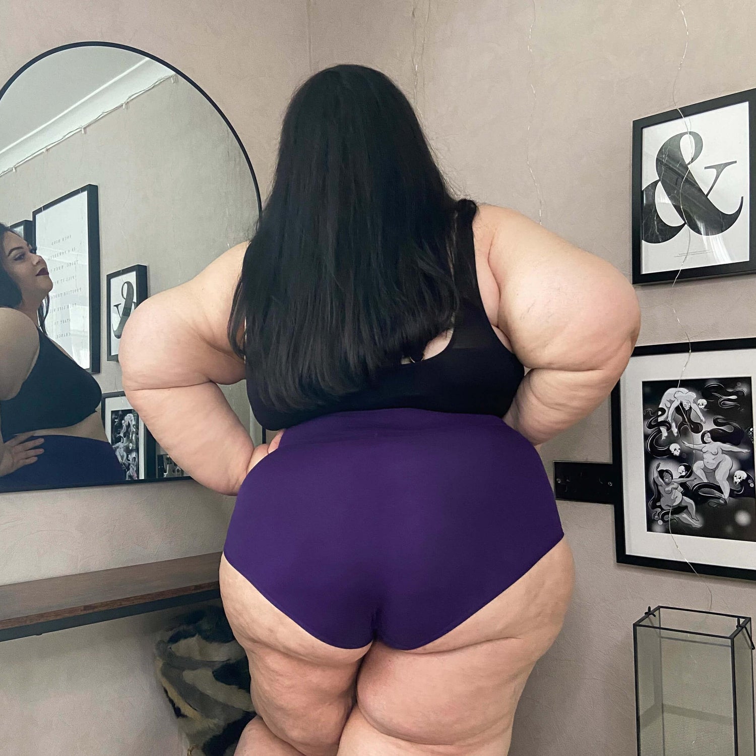 Organic Cotton Super High Waist Panties - Suffragette Purple