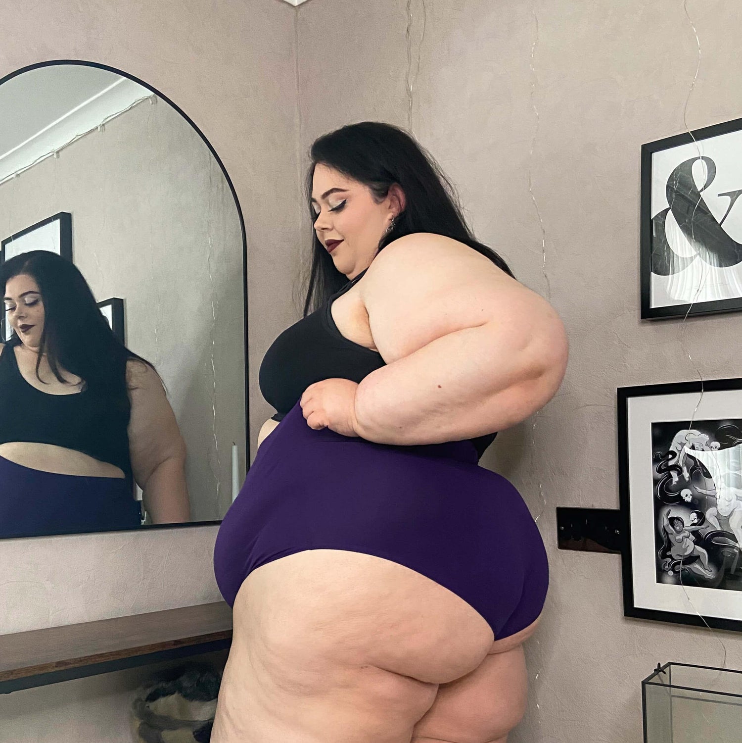 Organic Cotton Super High Waist Panties - Suffragette Purple