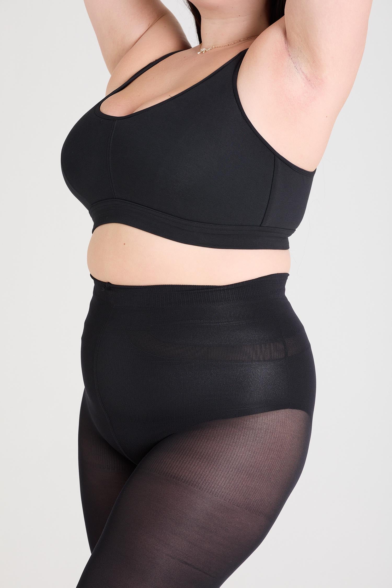 Stay Cool Opaque Tights - Black