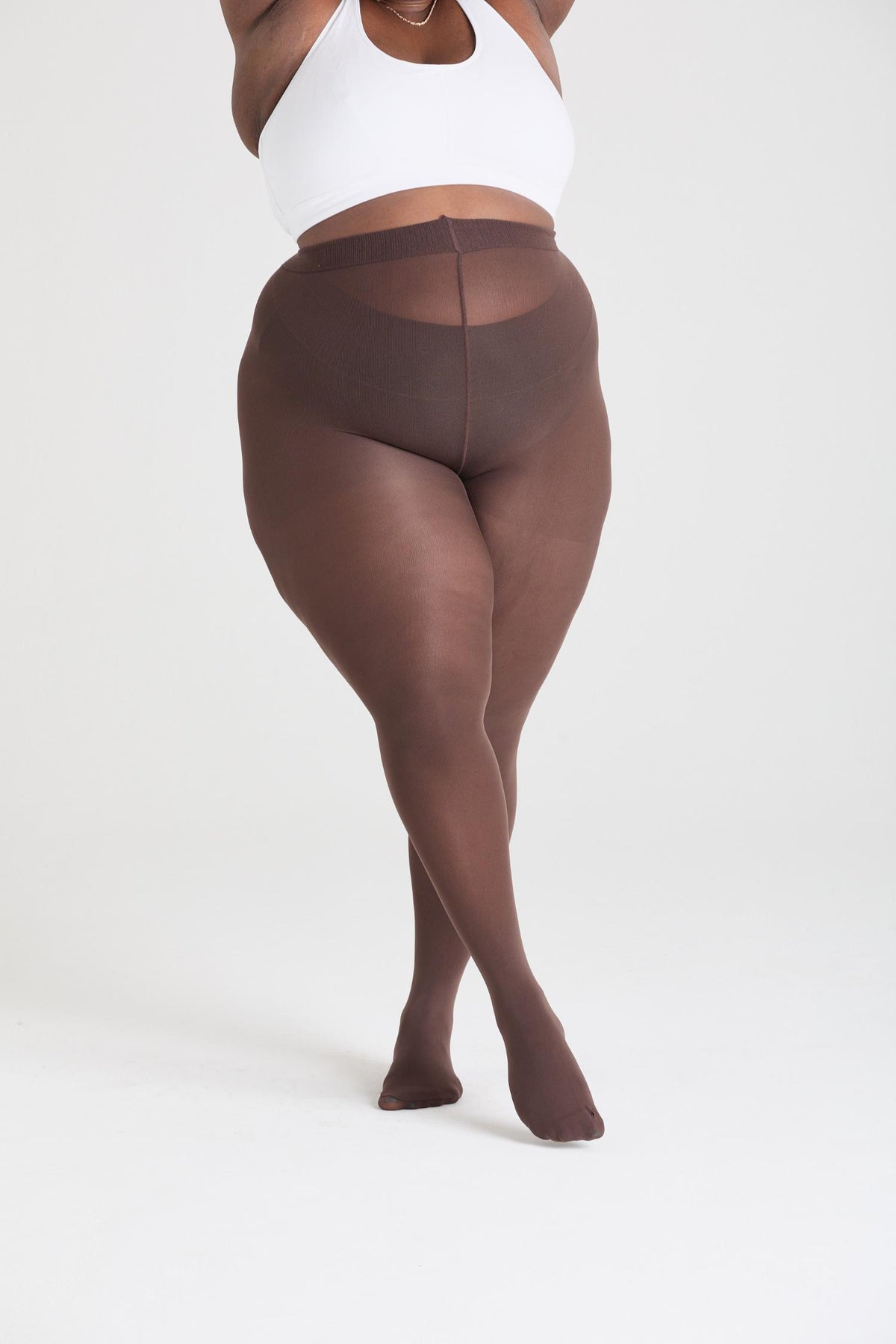 Semi-Opaque 50 Den Tights - Hot Chocolate