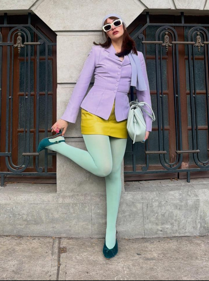 Semi-Opaque 50 Den Tights - Twister