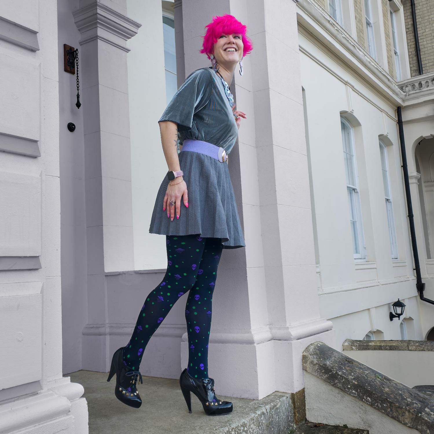 Opaque 80 Den Tights - Aliens – Snag US
