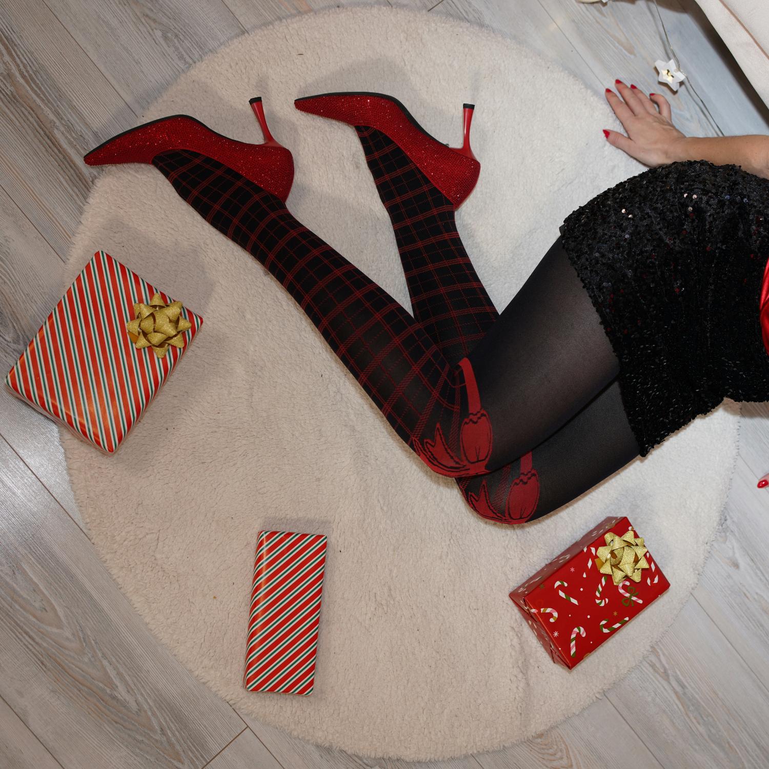 80 Denier Opaque Tights - Gift Wrapped