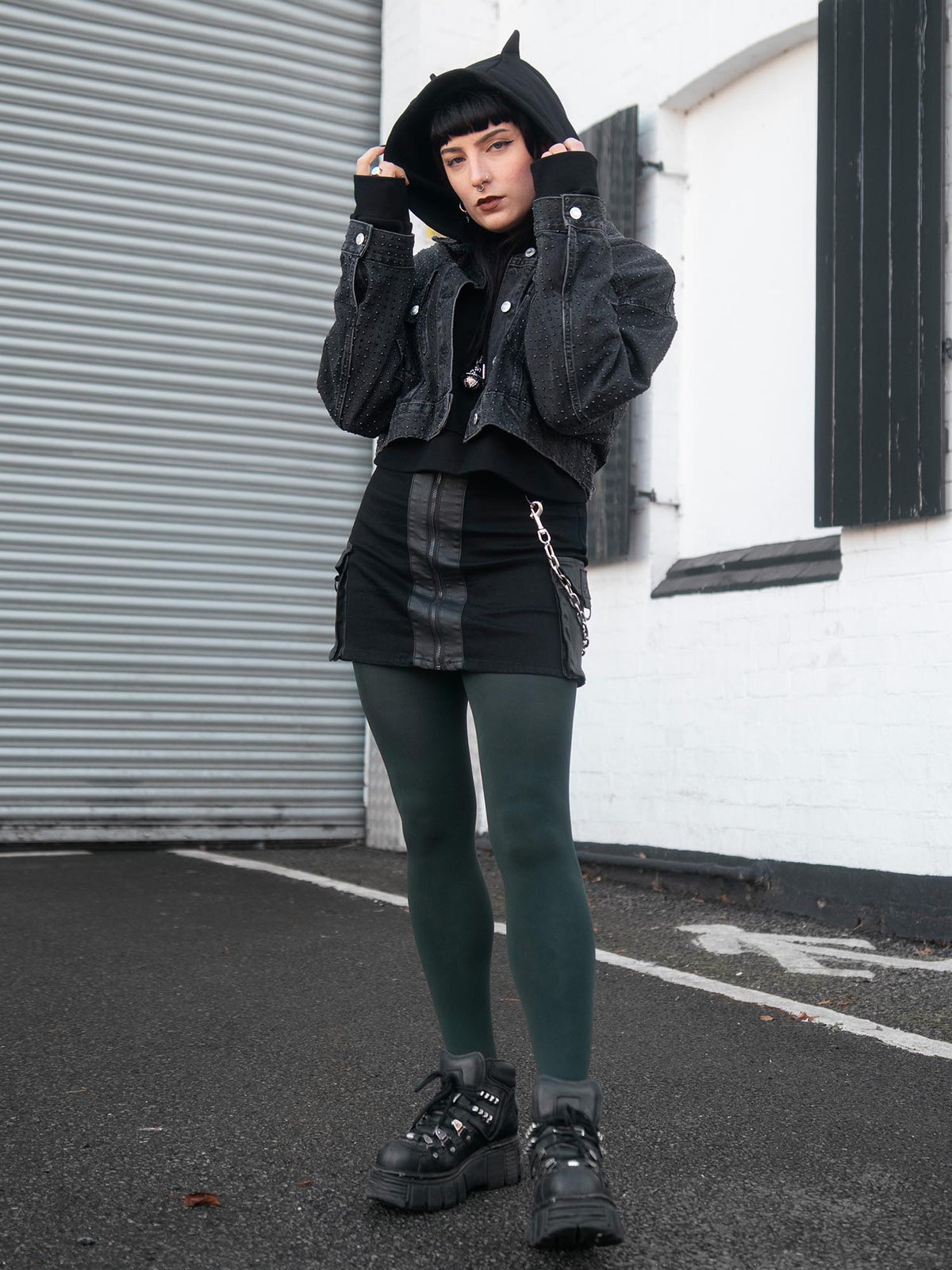Super Opaque 120 Den Tights - Crocodile