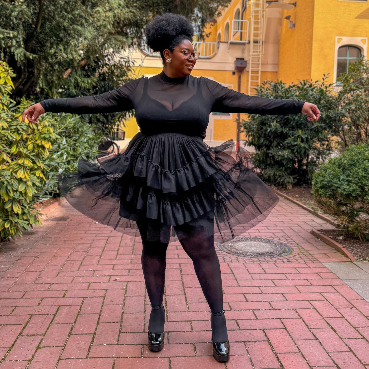 Mesh Skirt - Black