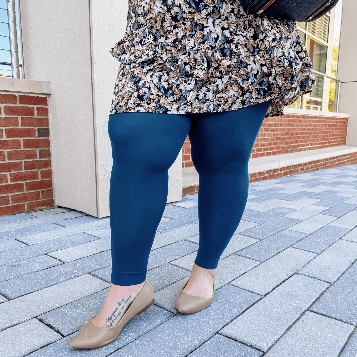 Navy blue footless tights online