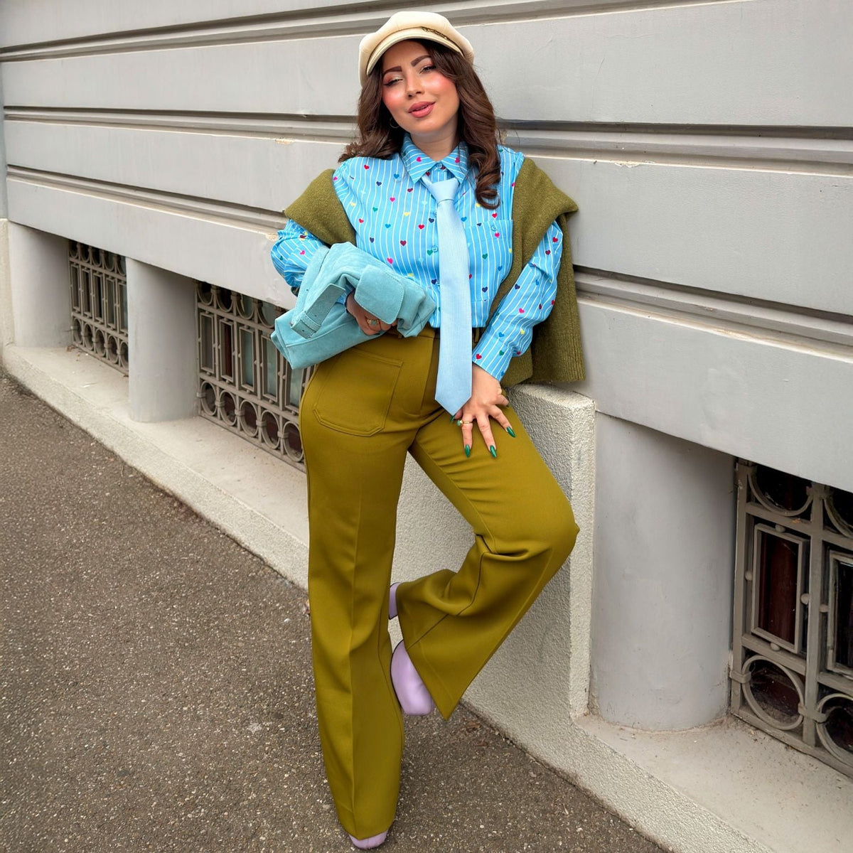 Tailored Woven Viscose Shirt - Love Line