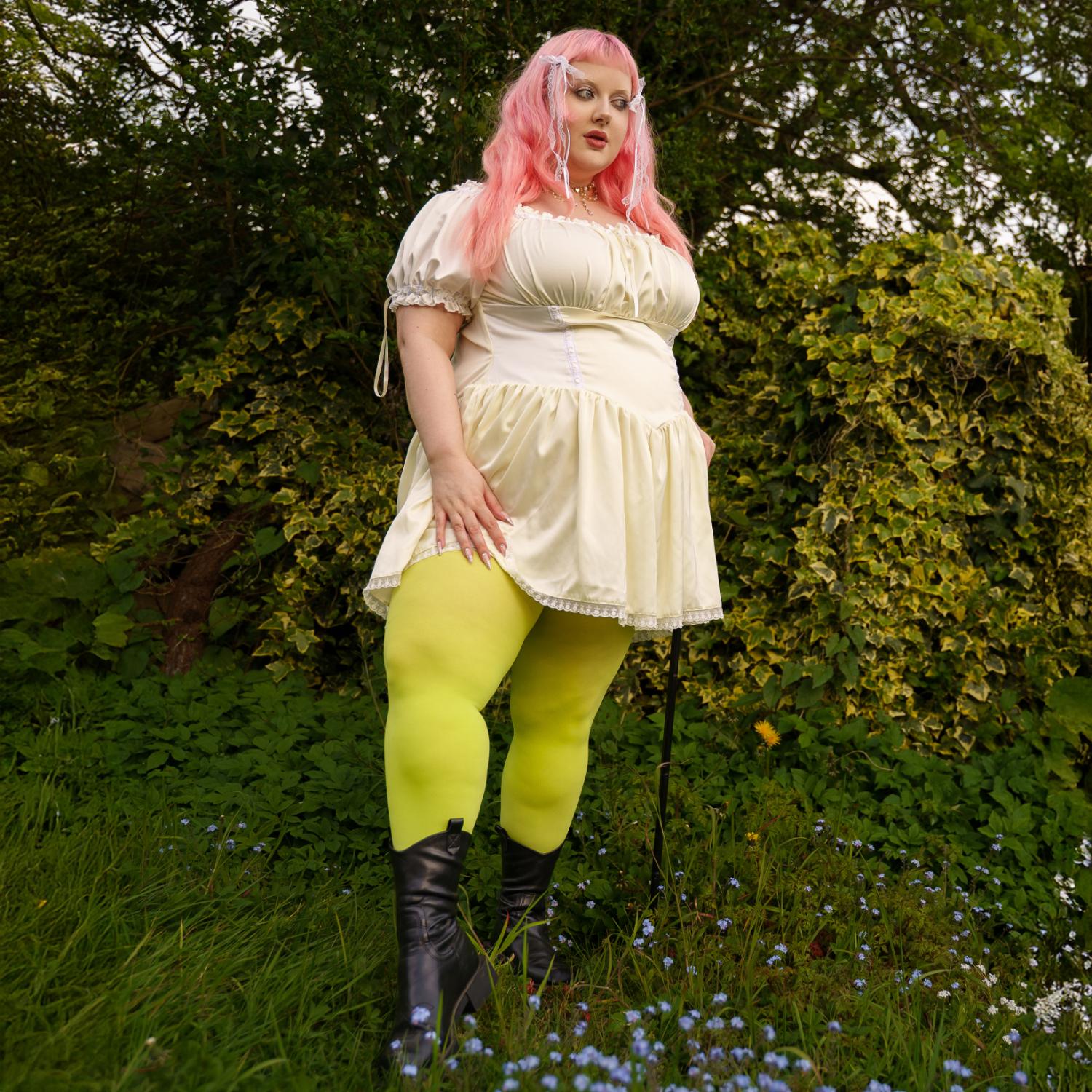 80 Denier Tights in Granny Smith F 80 Denier Tights in Granny Smith F