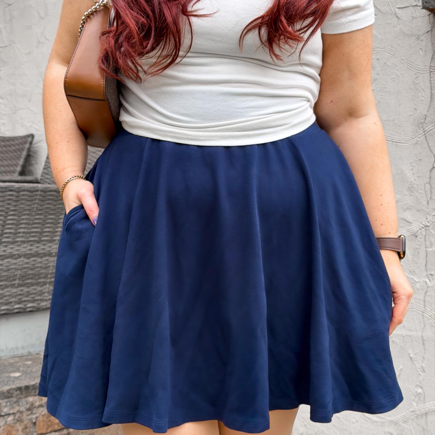 Mini-Flare Skirt - Navy Mini-Flare Skirt - Navy