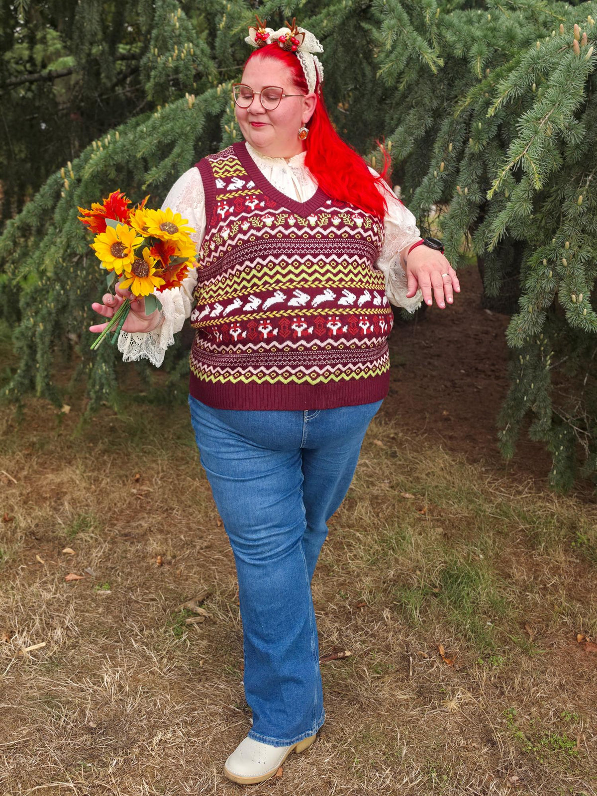 Fair Isle Vest - Woodland Adventure - Multi Color