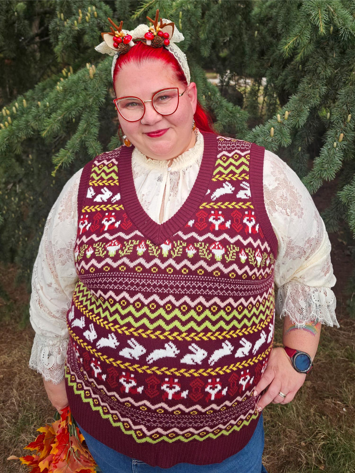Fair Isle Vest - Woodland Adventure - Multi Color