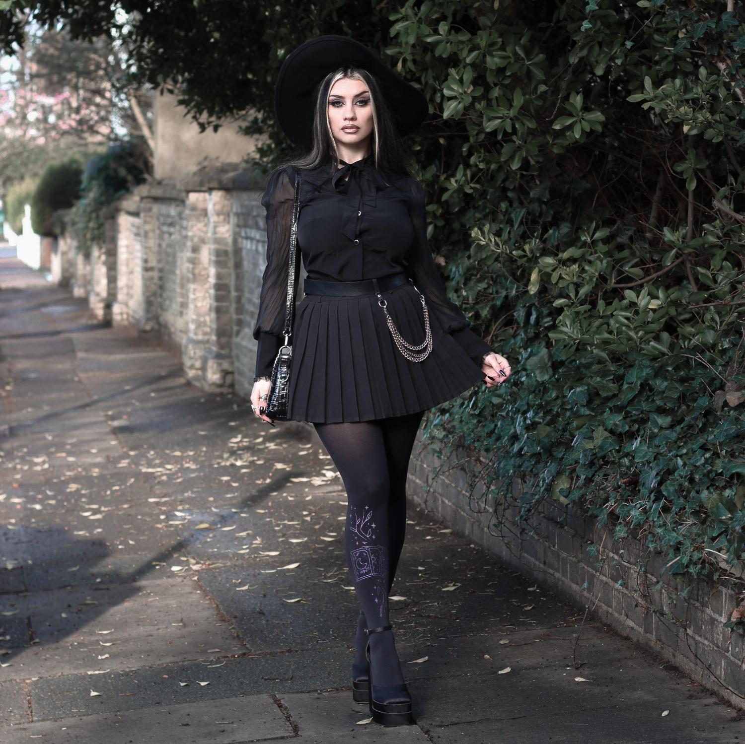 80 Denier Tarot Opaque Tights | Alternative Fashion | Snag C 80 Denier Tarot Opaque Tights | Alternative Fashion | Snag C