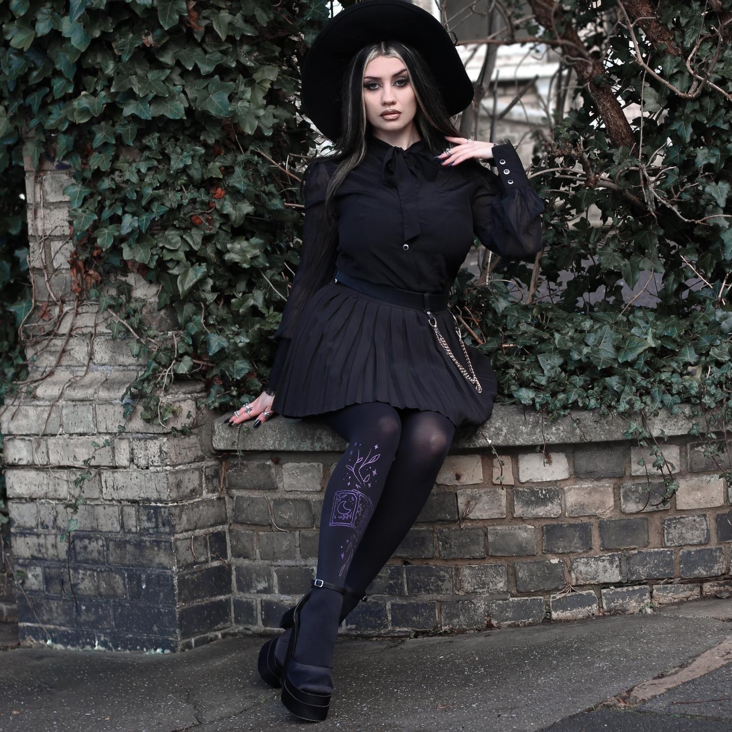 80 Denier Tarot Opaque Tights | Alternative Fashion | Snag C 80 Denier Tarot Opaque Tights | Alternative Fashion | Snag C