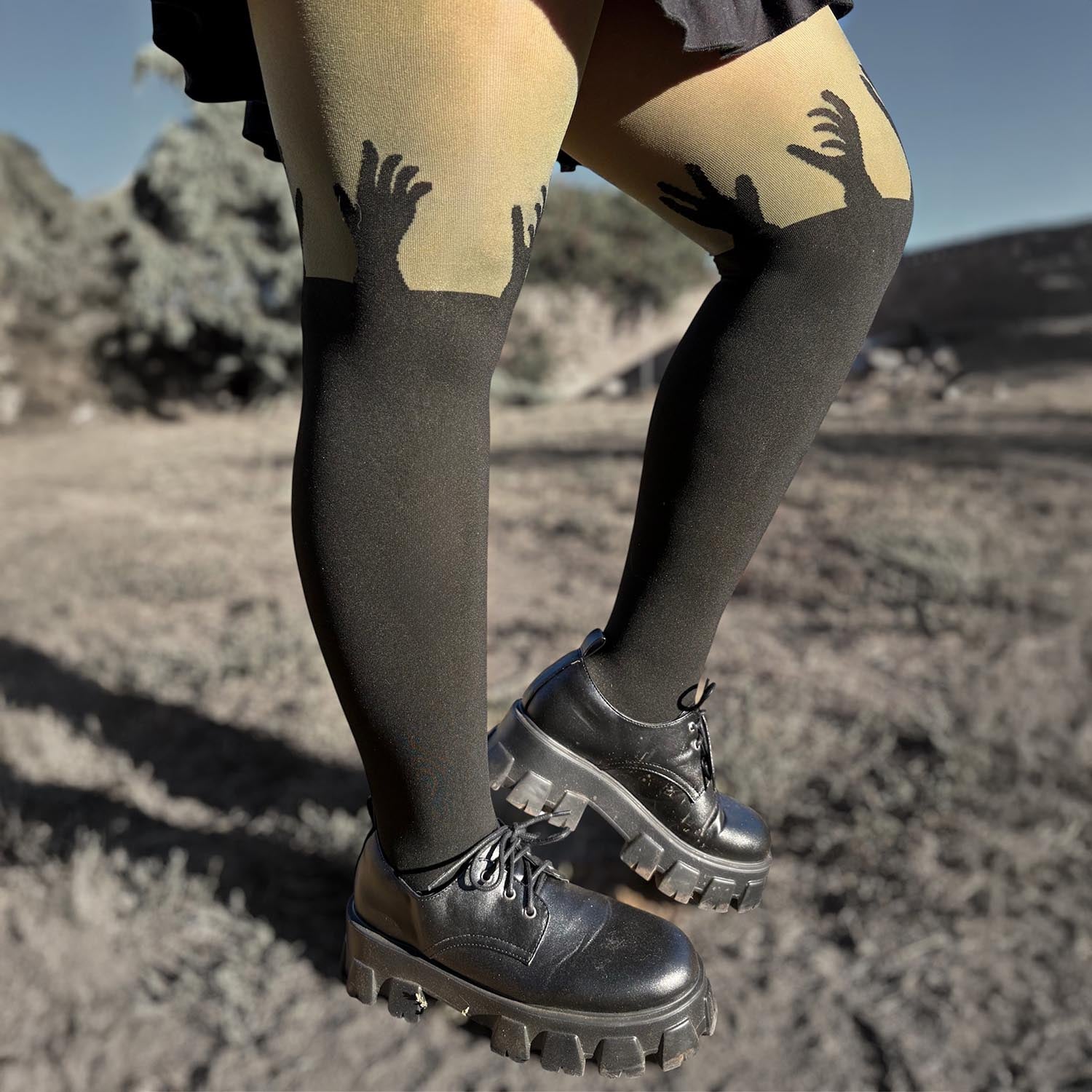 Necropolis Tights | Zombie Hands Halloween Tights | Snag – Snag US