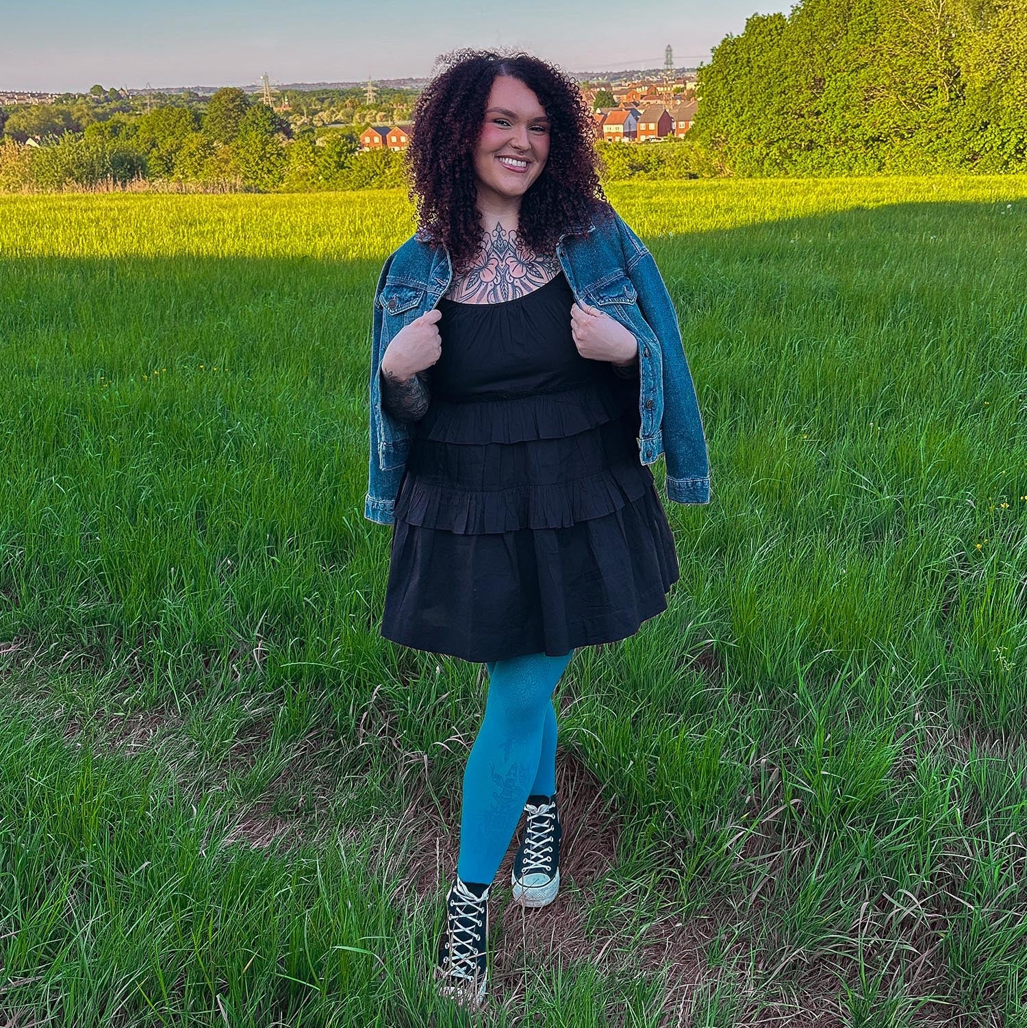 50 Denier Tights - Petrol Blue - Tights & Clothes In Sizes 1-34