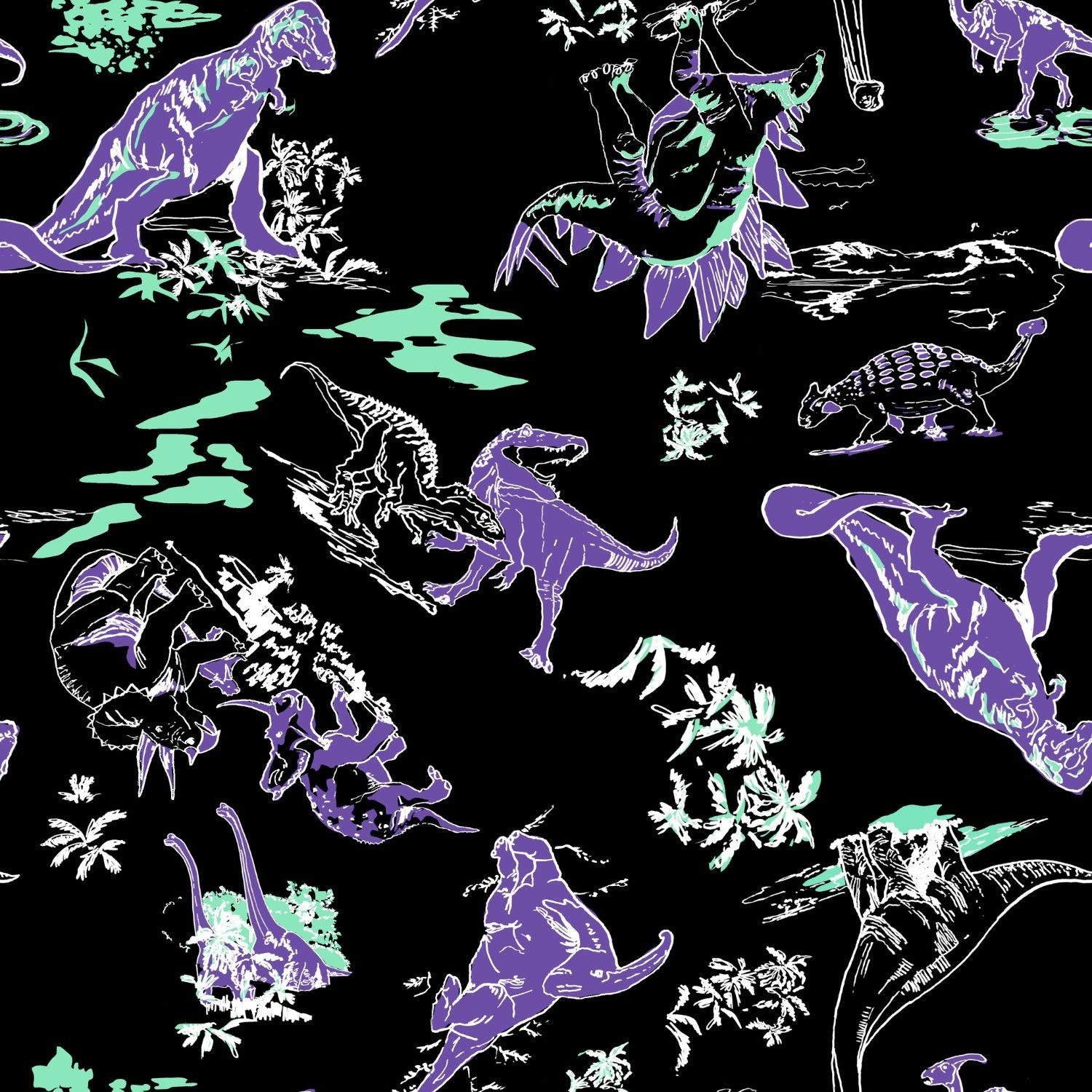 Dinosaur Sheer Top - Brachio de Joy - Tights & Clothes In Sizes 1