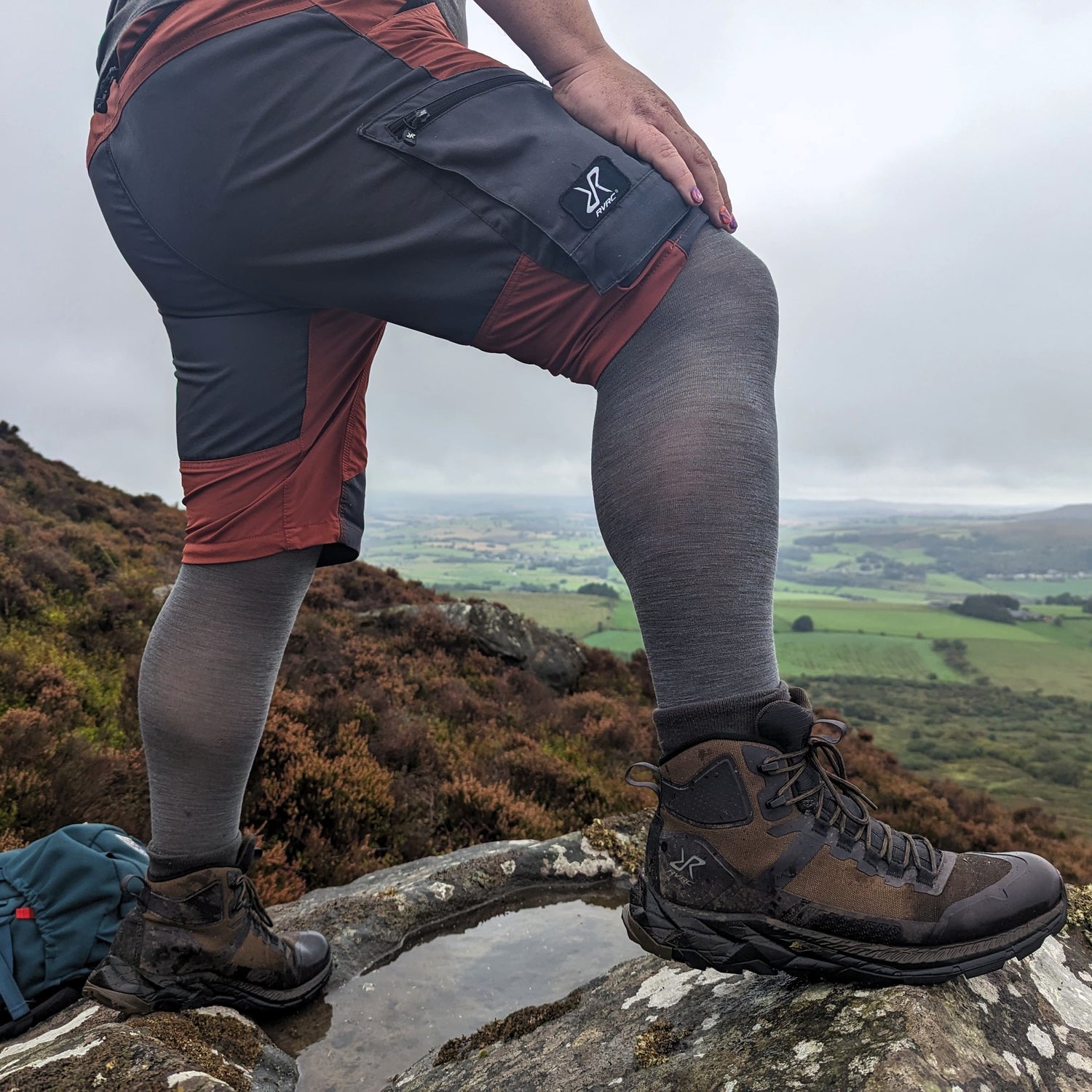 Merino Wool Tights - Silver Lining