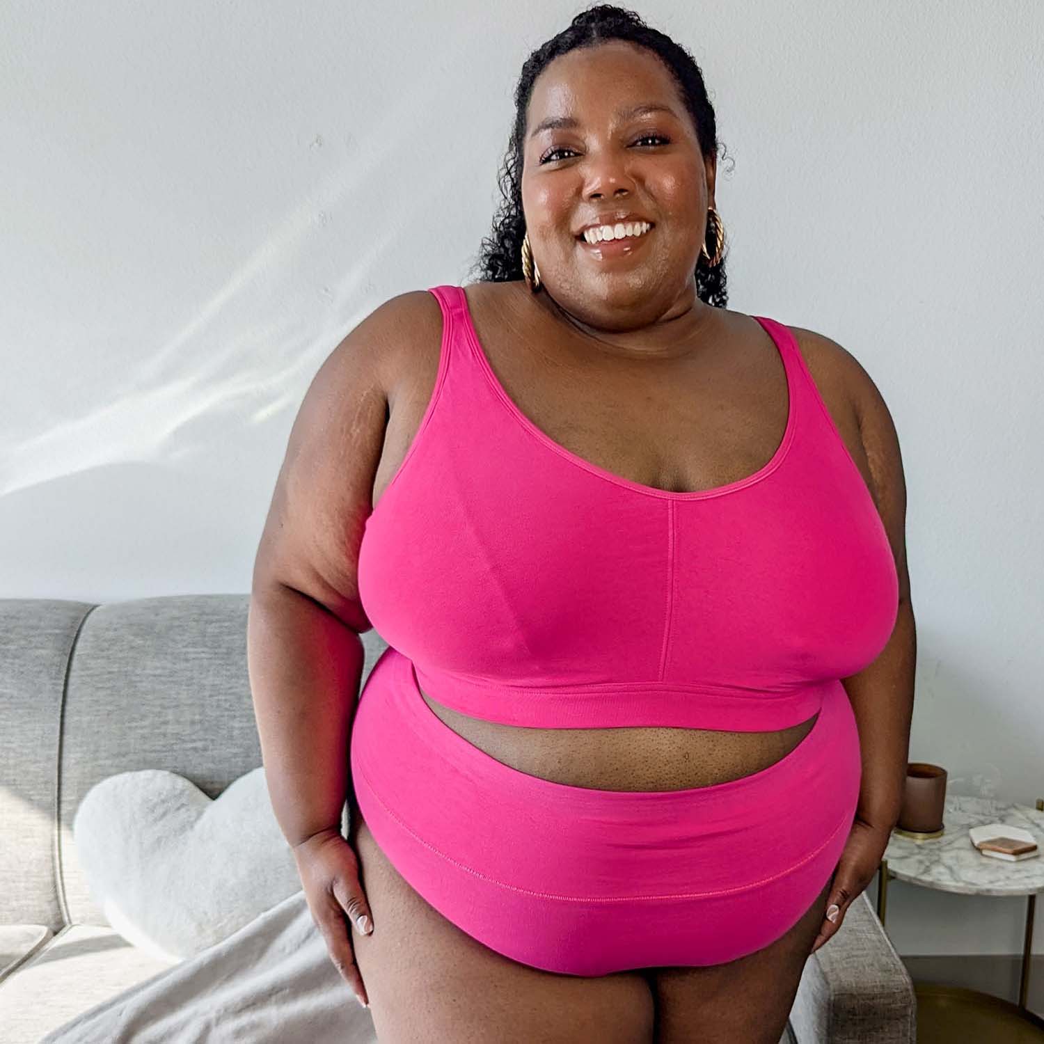 Organic Cotton Bra - Barbara Pink – Snag US