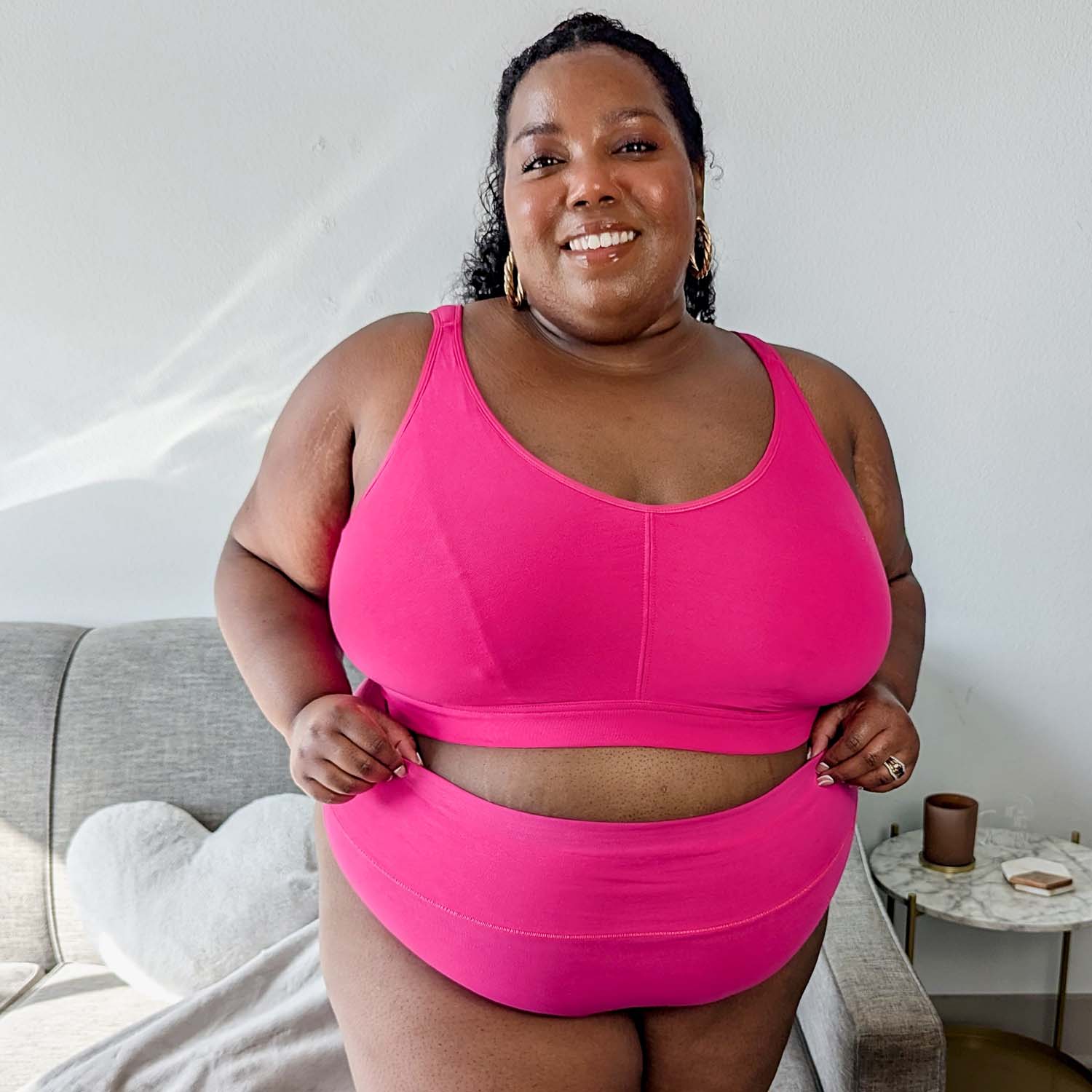 Organic Cotton Bra - Barbara Pink – Snag US