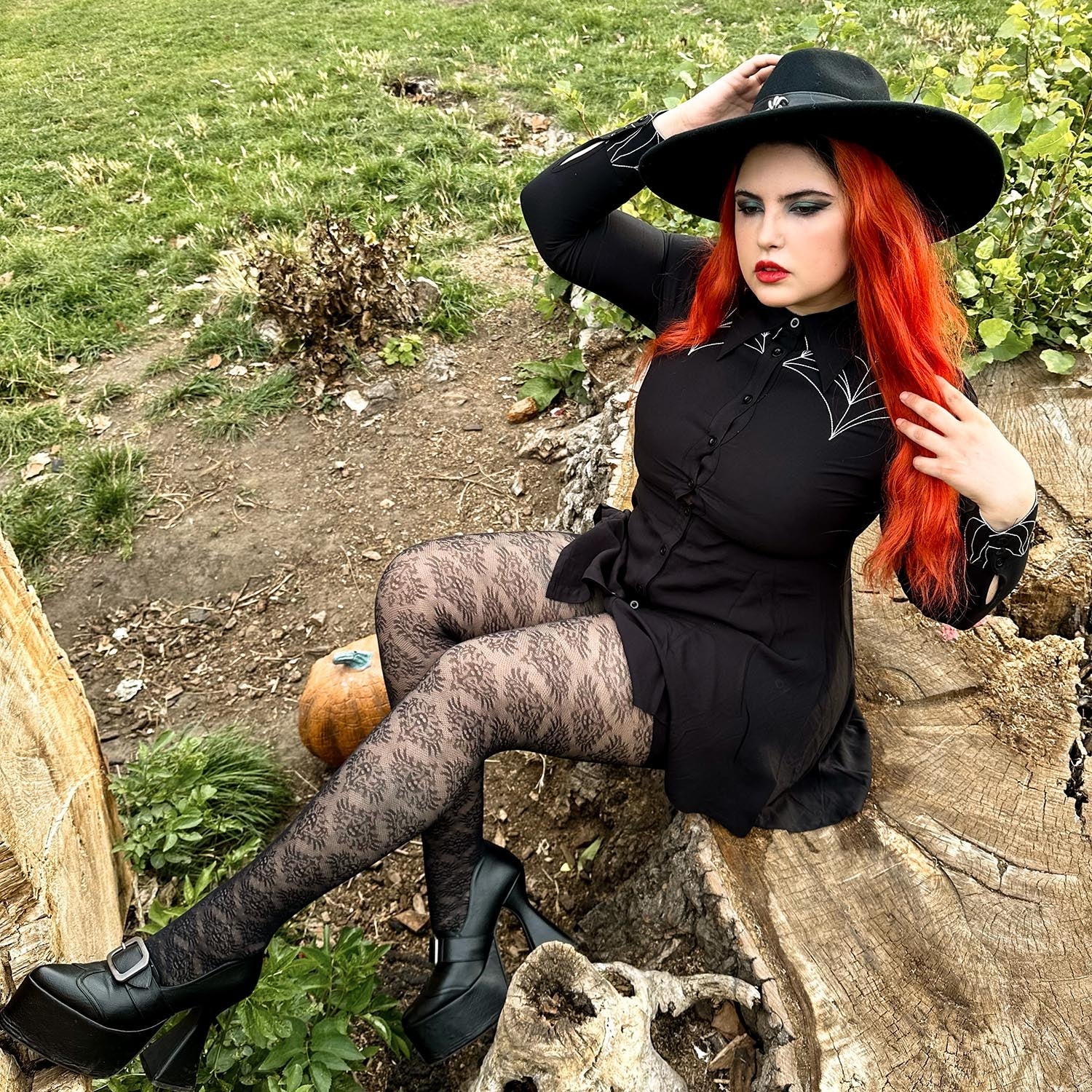 Phantom Veil Tights | Cute Ghost Halloween Tights | Snag – Snag US