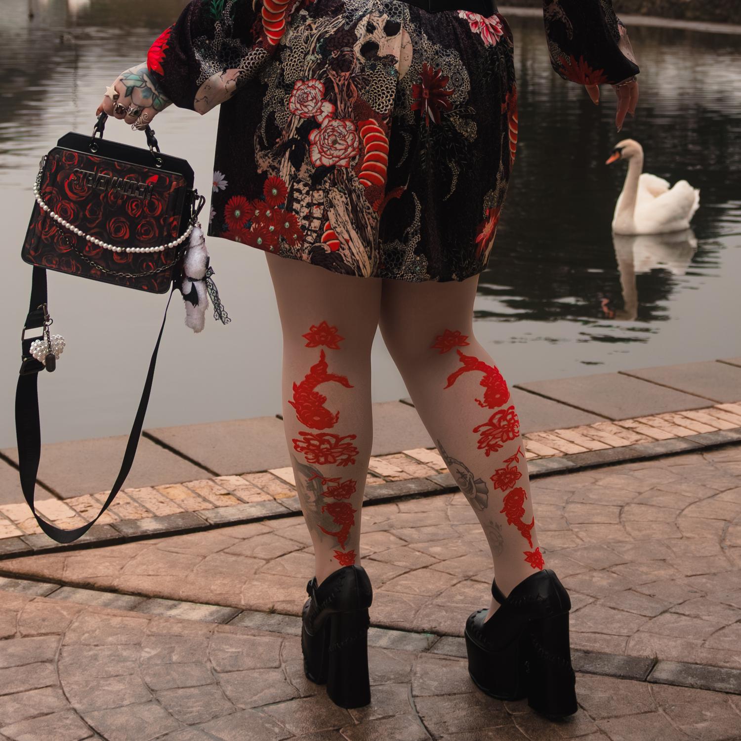 Paper Cut Builder's Tea Tights | Tan & Red Zodiac Fashion | Snag – Snag US