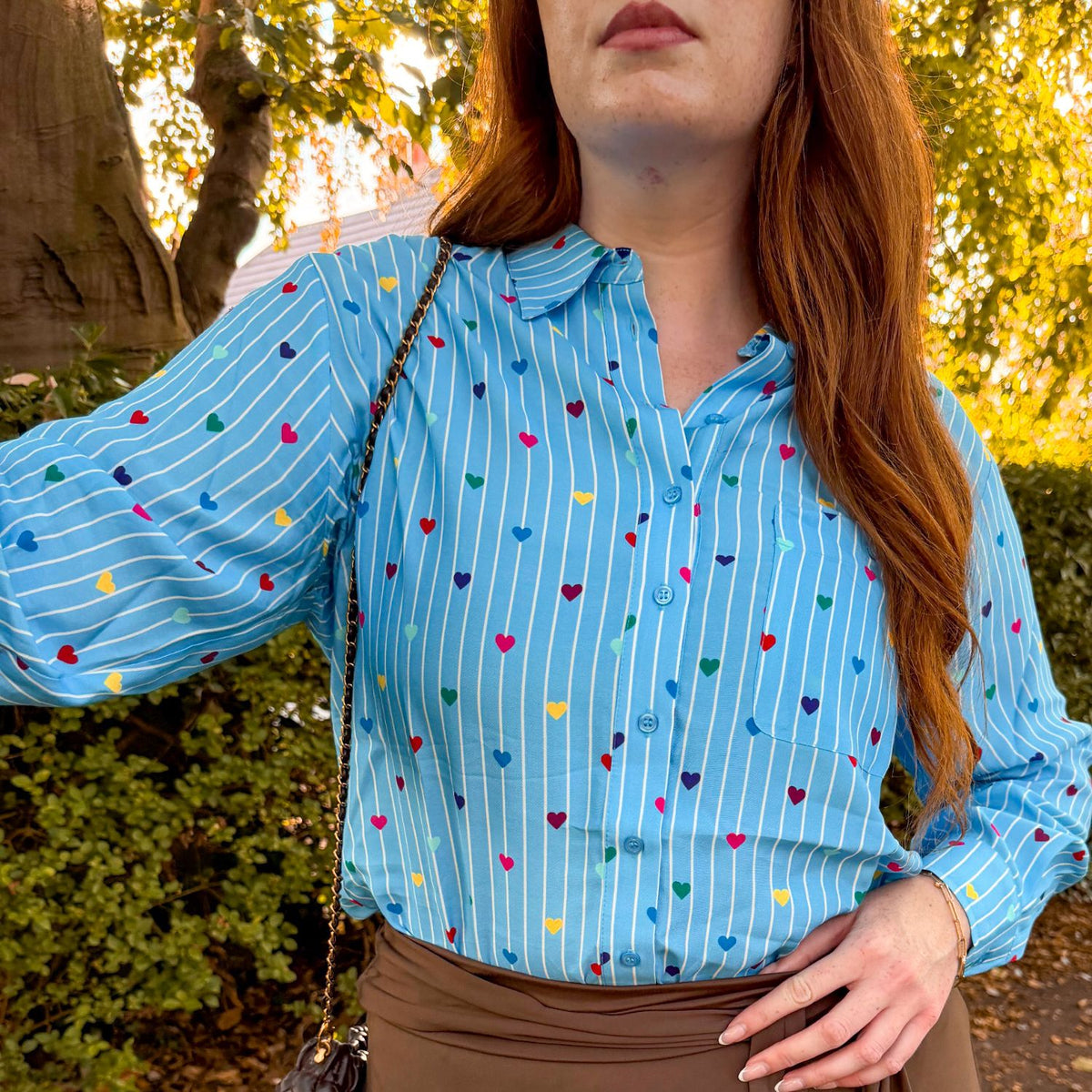 Tailored Woven Viscose Shirt - Love Line