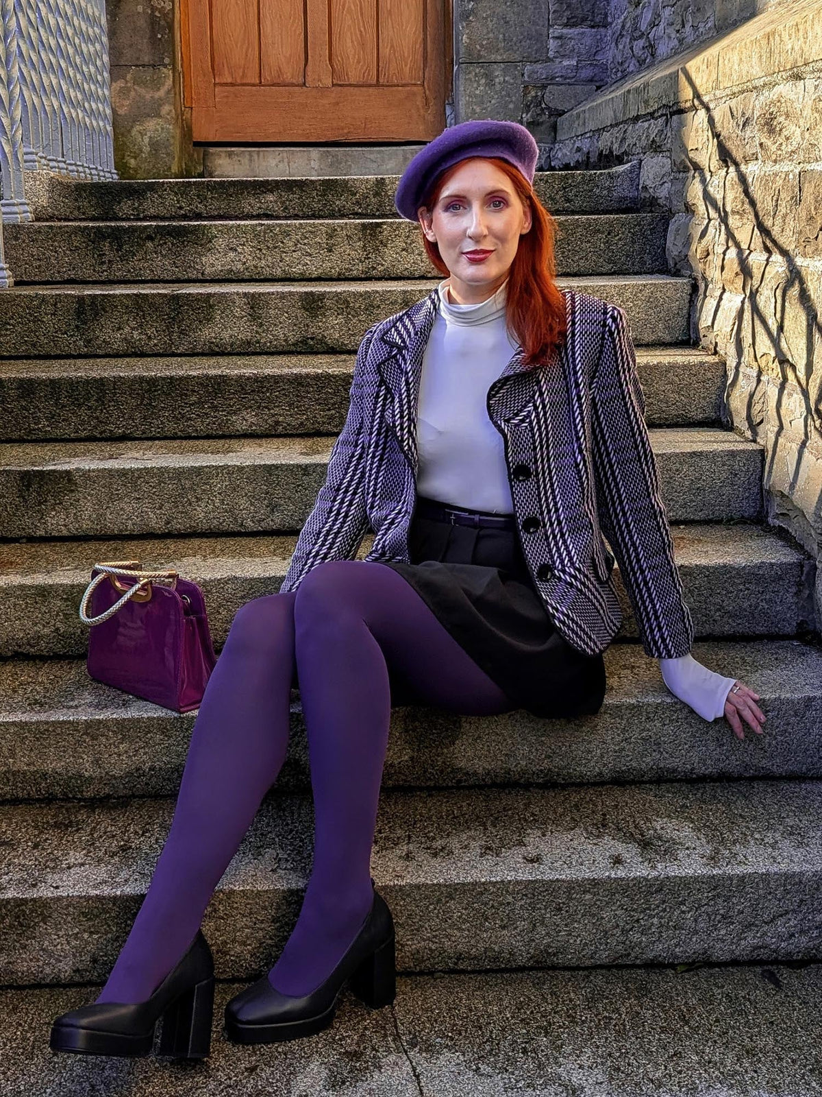 Super Opaque 120 Den Tights - Fancy Darkness