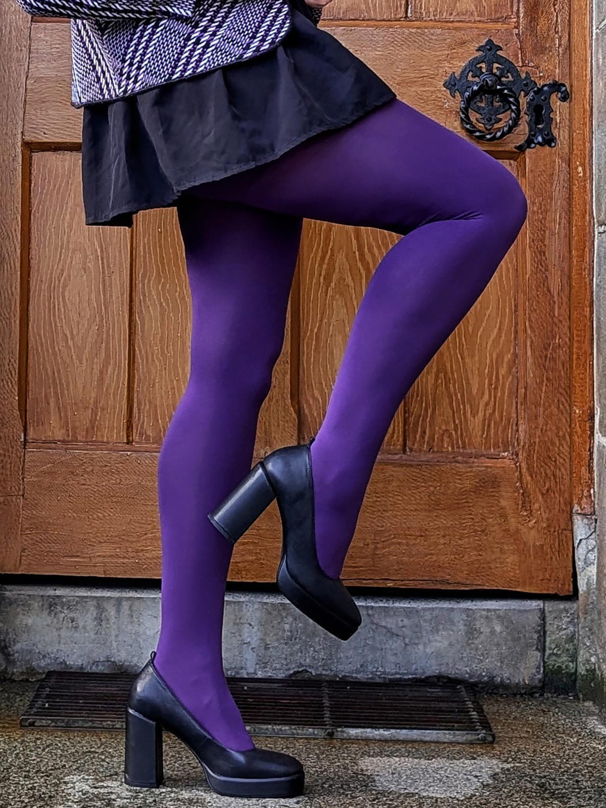 Super Opaque 120 Den Tights - Fancy Darkness