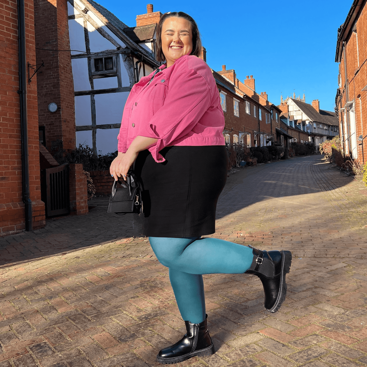 Semi-Opaque 50 Den Tights - Blueberry Muffin