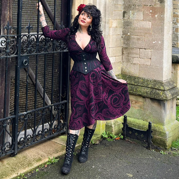 Kraken’s Embrace Wrap Dress | Goth Clothing