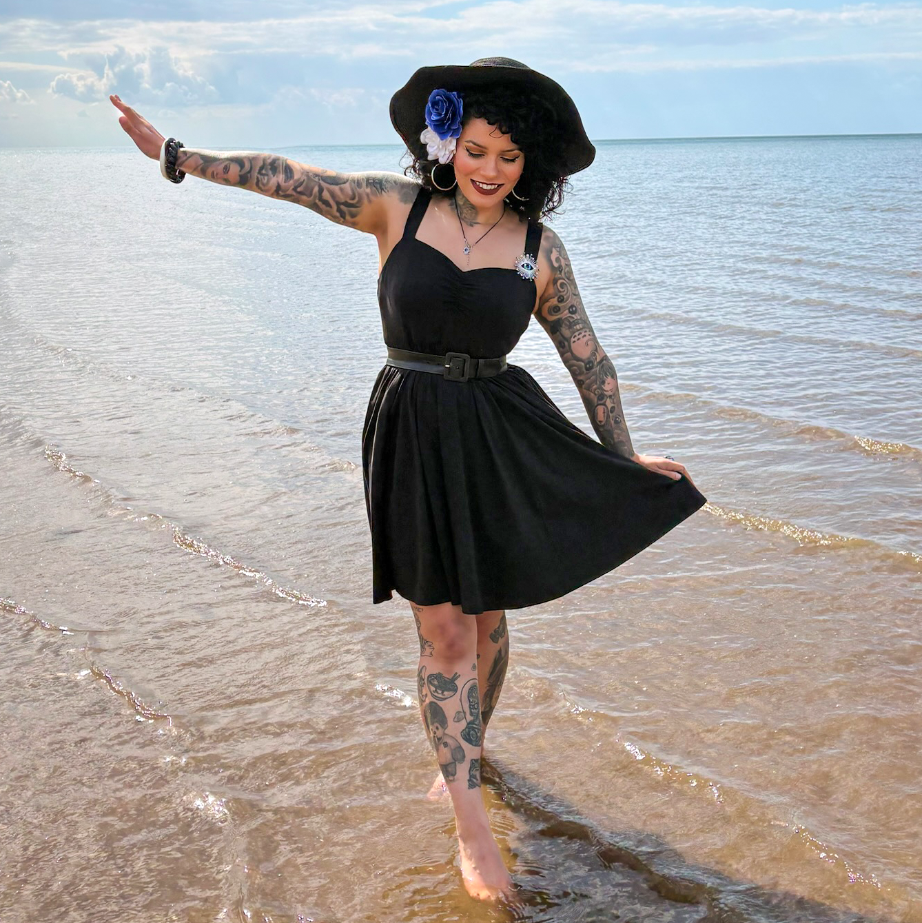 Black Sweetheart Fit & Flare Dress | Sizes 0-34 | Snag Snag US Black Sweetheart Fit & Flare Dress | Sizes 0-34 | Snag Snag US