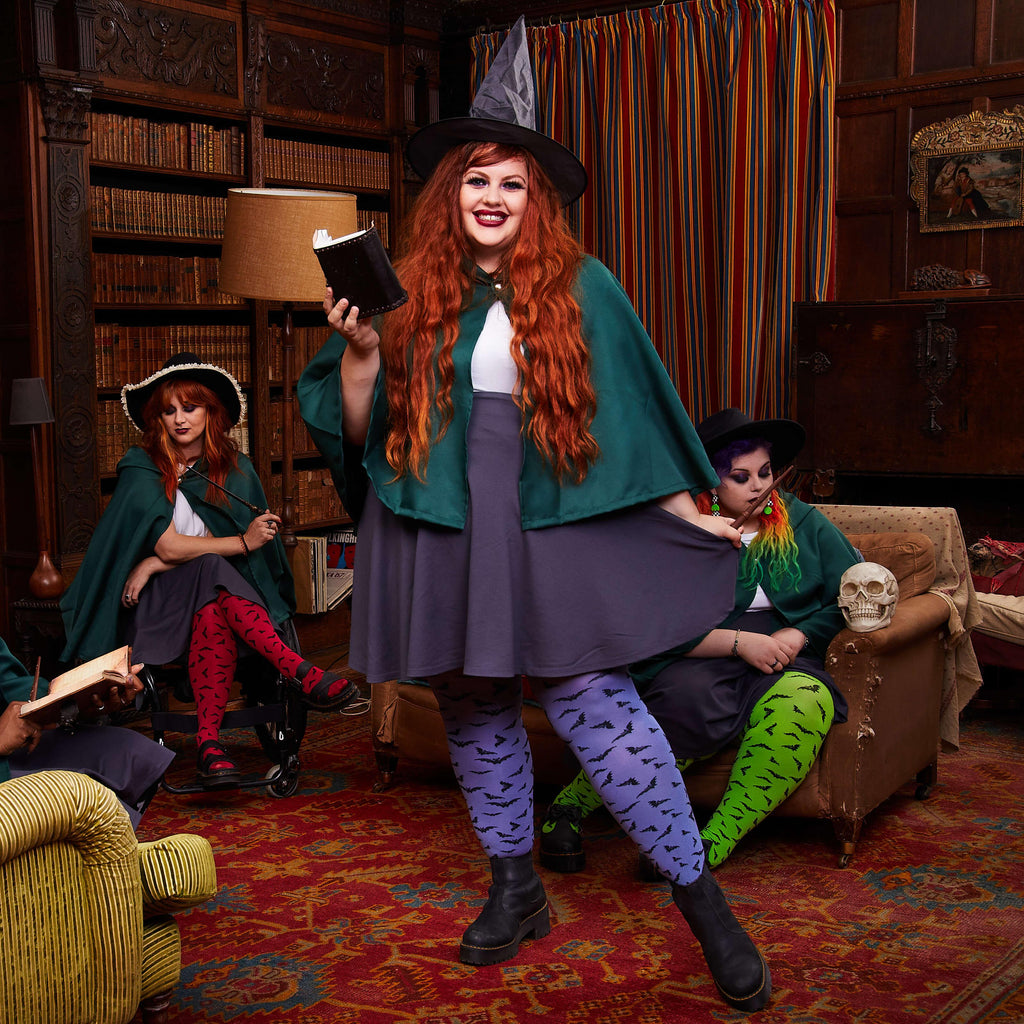 80 Denier Tights - Fright Night - Belladonna - Snag