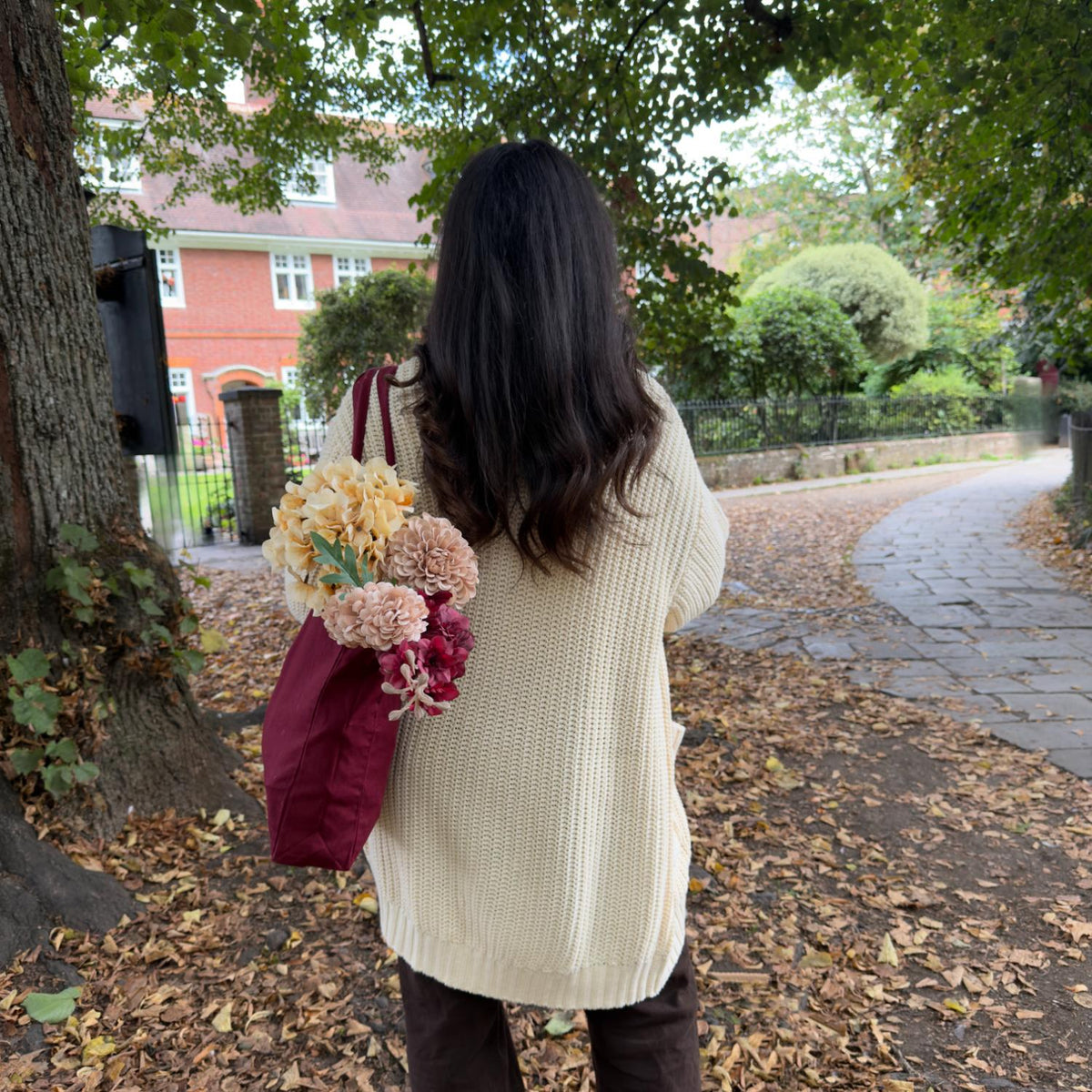Chunky Knit Cotton Cardigan - Cream