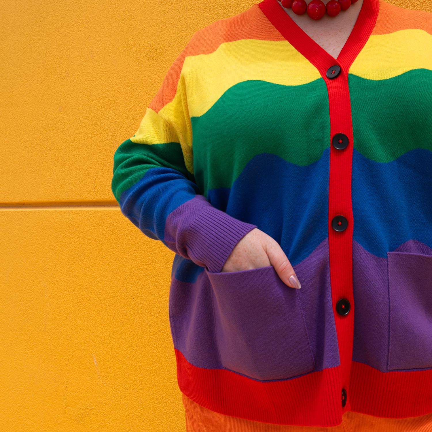 Rainbeaux Colourful Rainbow Cardigan | Sizes 0-34 | Snag – Snag US