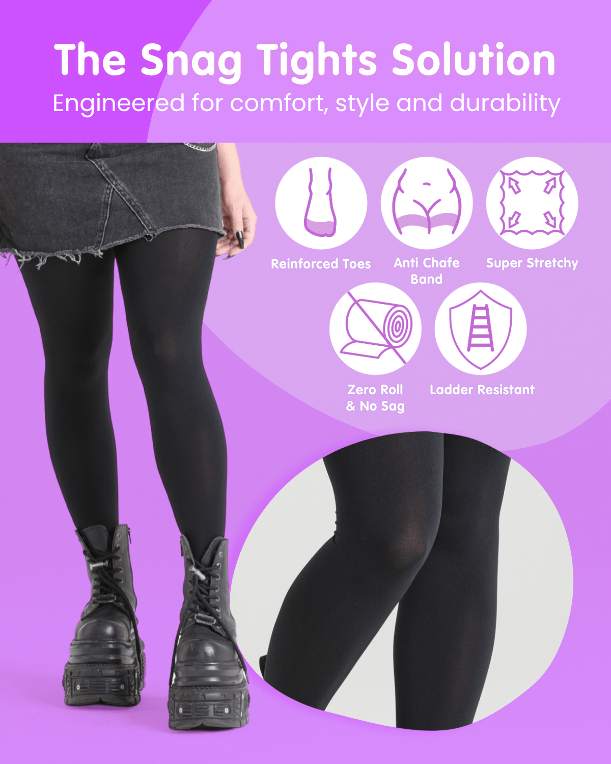 Super Opaque 120 Den Tights - Navy