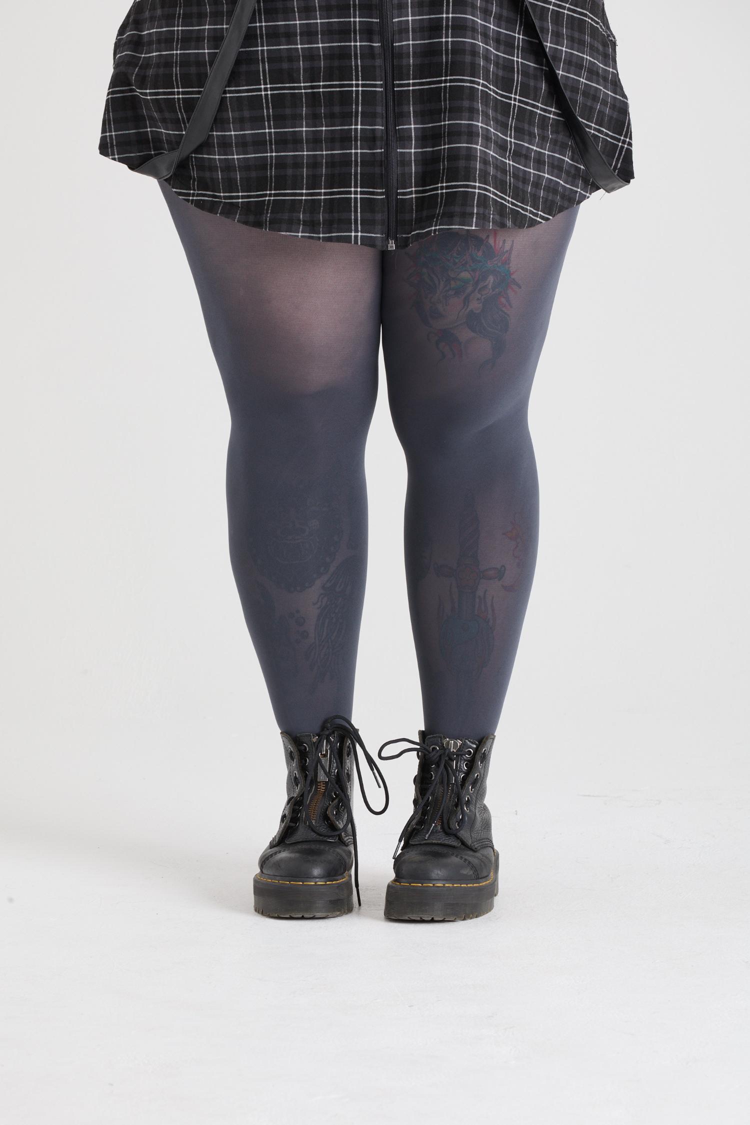 Opaque Tights - Slate - Snag – Snag US