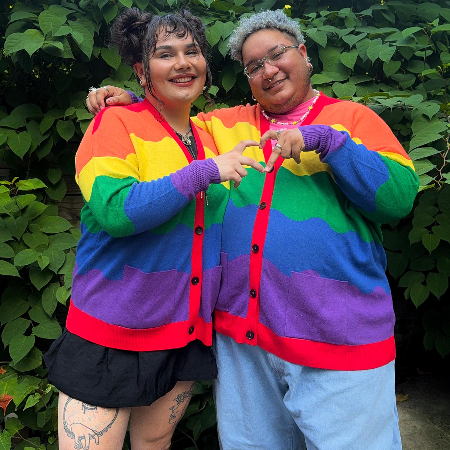 Rainbeaux Colourful Rainbow Cardigan | Sizes 0-34 | Snag – Snag US