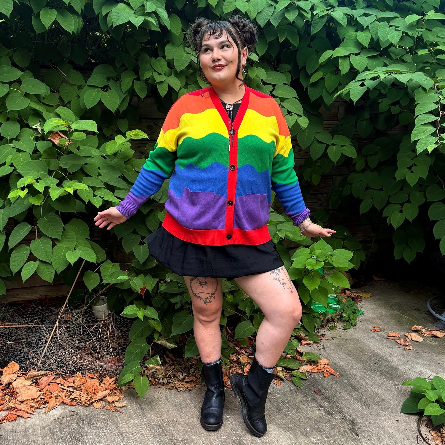 Rainbeaux Colourful Rainbow Cardigan | Sizes 0-34 | Snag – Snag US