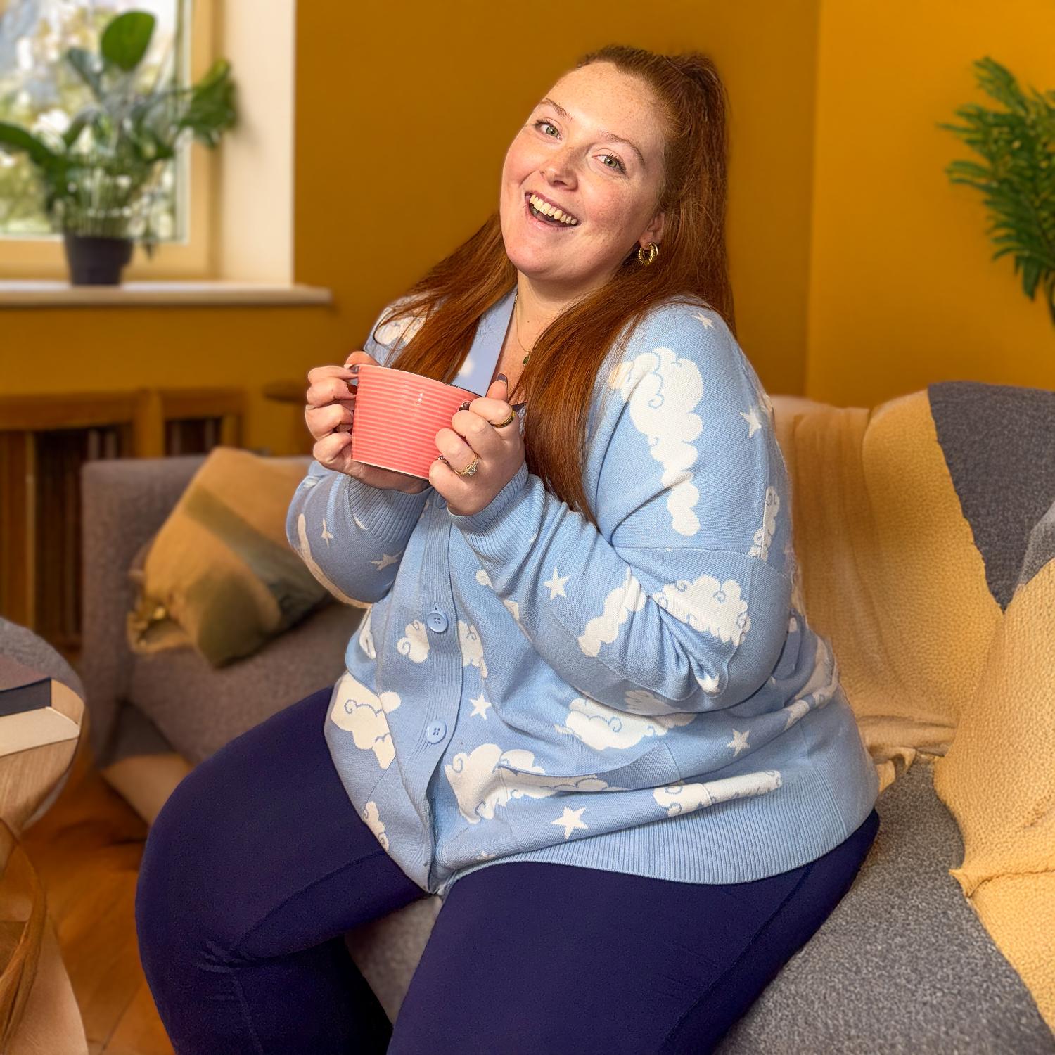 Cotton Rich Cardigan - Cloud