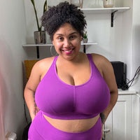 Organic Cotton Bra - Grape Escape