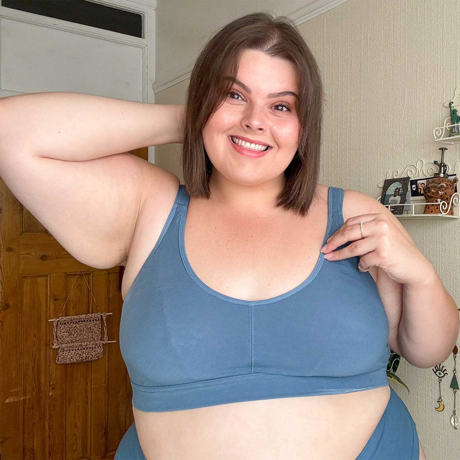 Organic Cotton Bra - Denim Blue – Snag US