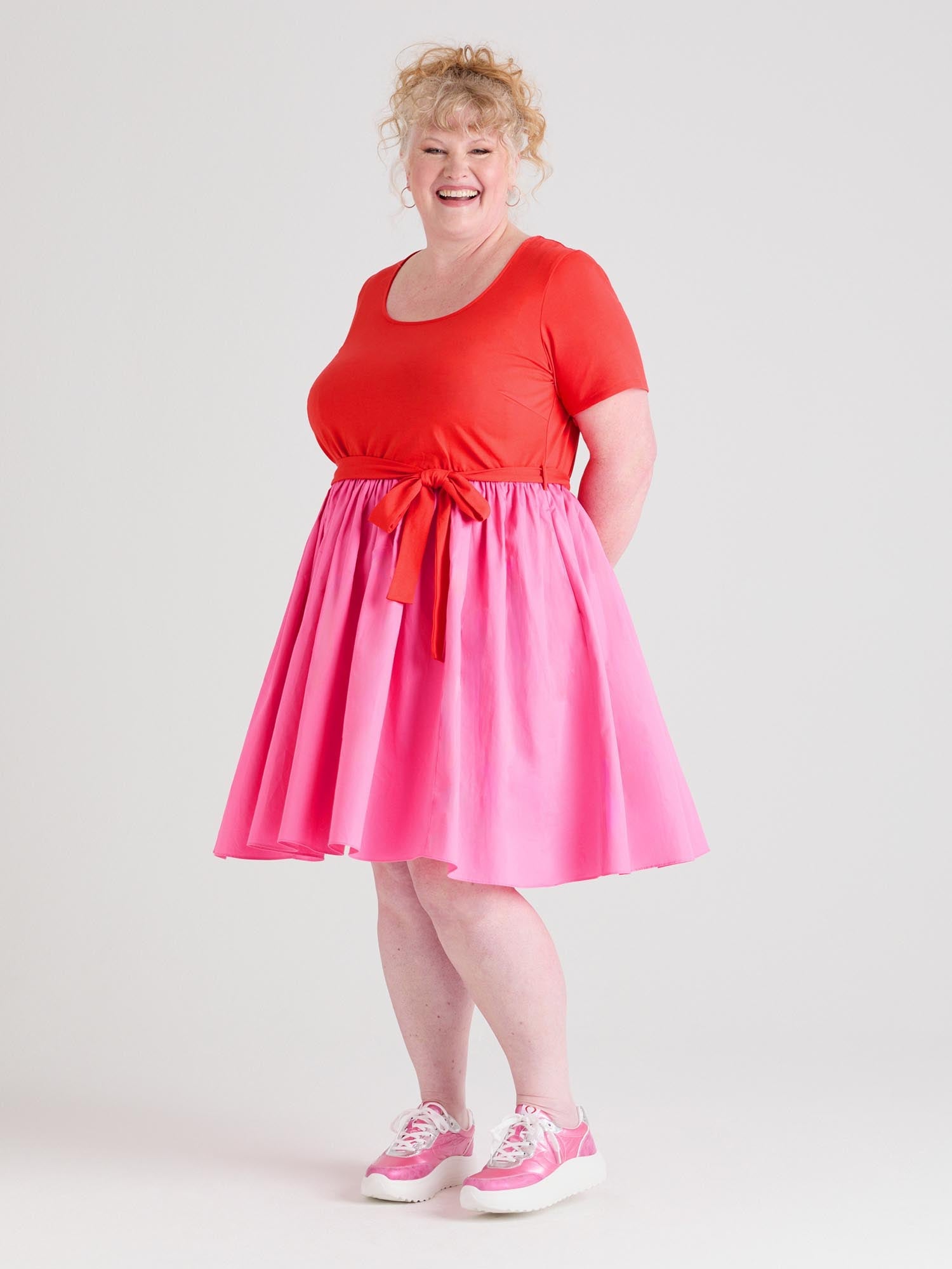 Mini Tee Poplin Dress - Sangria/Pink Lady - Tights & Clothes In Sizes 1-34 - Snag Snag US Mini Tee Poplin Dress - Sangria/Pink Lady - Tights & Clothes In Sizes 1-34 - Snag Snag US