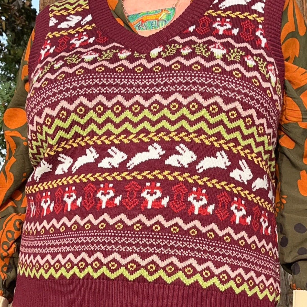 Fair Isle Vest - Woodland Adventure - Multi Color